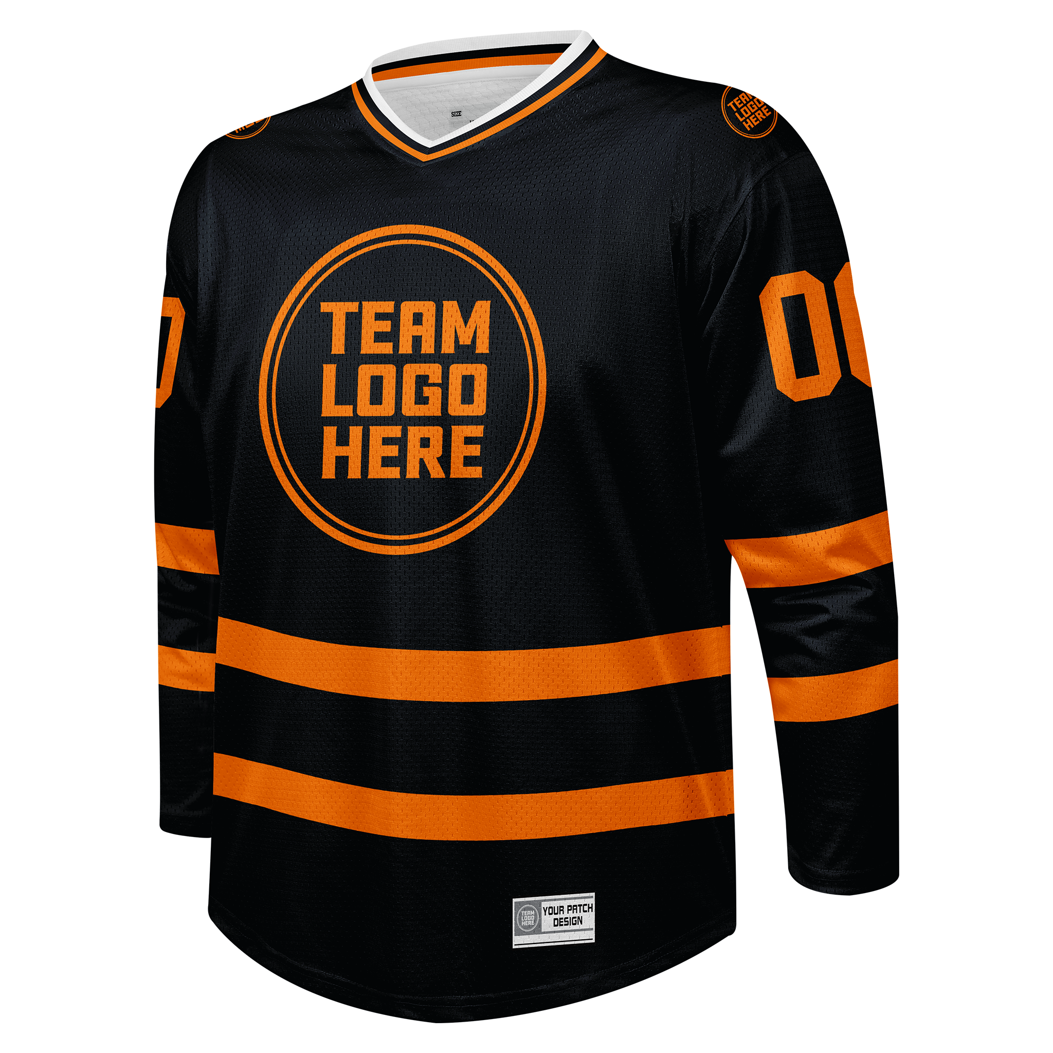 Custom Hockey Jersey Practice  PS-103  BlackOrange