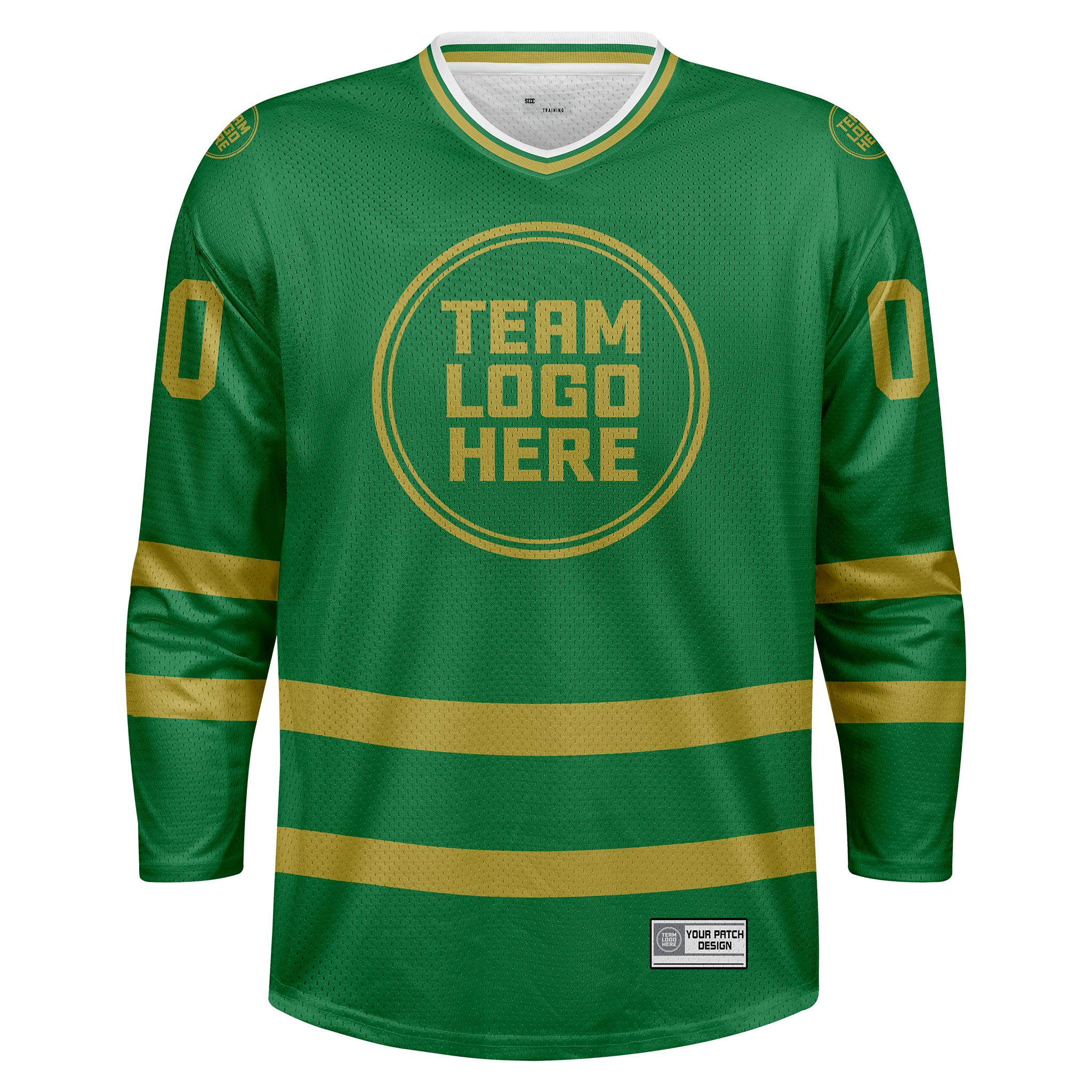 Custom Hockey Jersey Practice  PS-103  ForestGold
