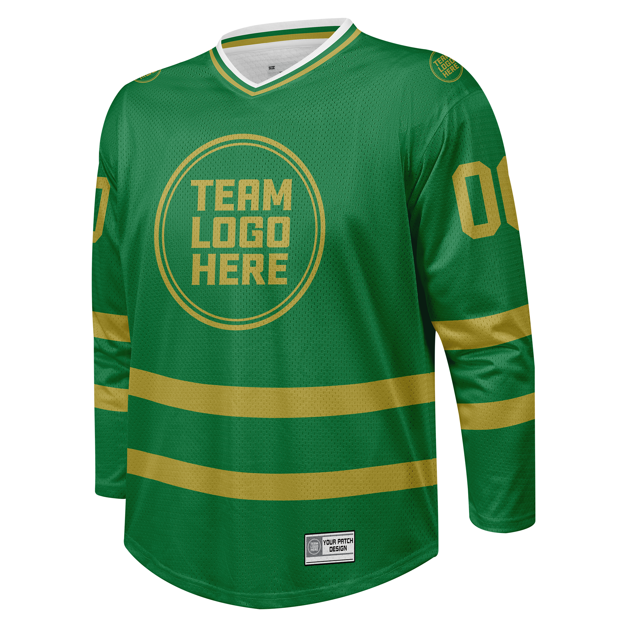 Custom Hockey Jersey Practice  PS-103  ForestGold