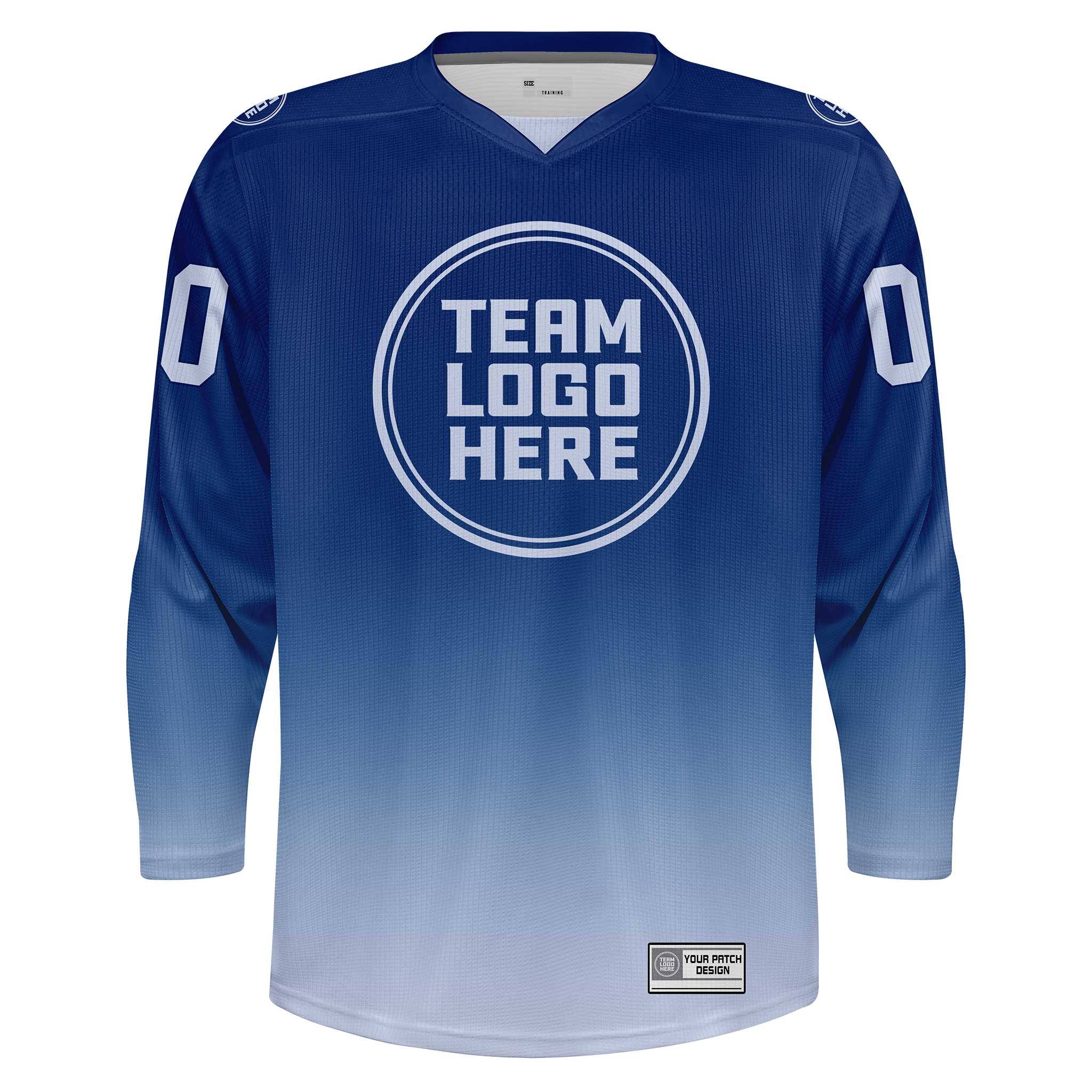 Custom Hockey Jersey Practice  PSG-201 Gradient Fade Color  RoyalWhite