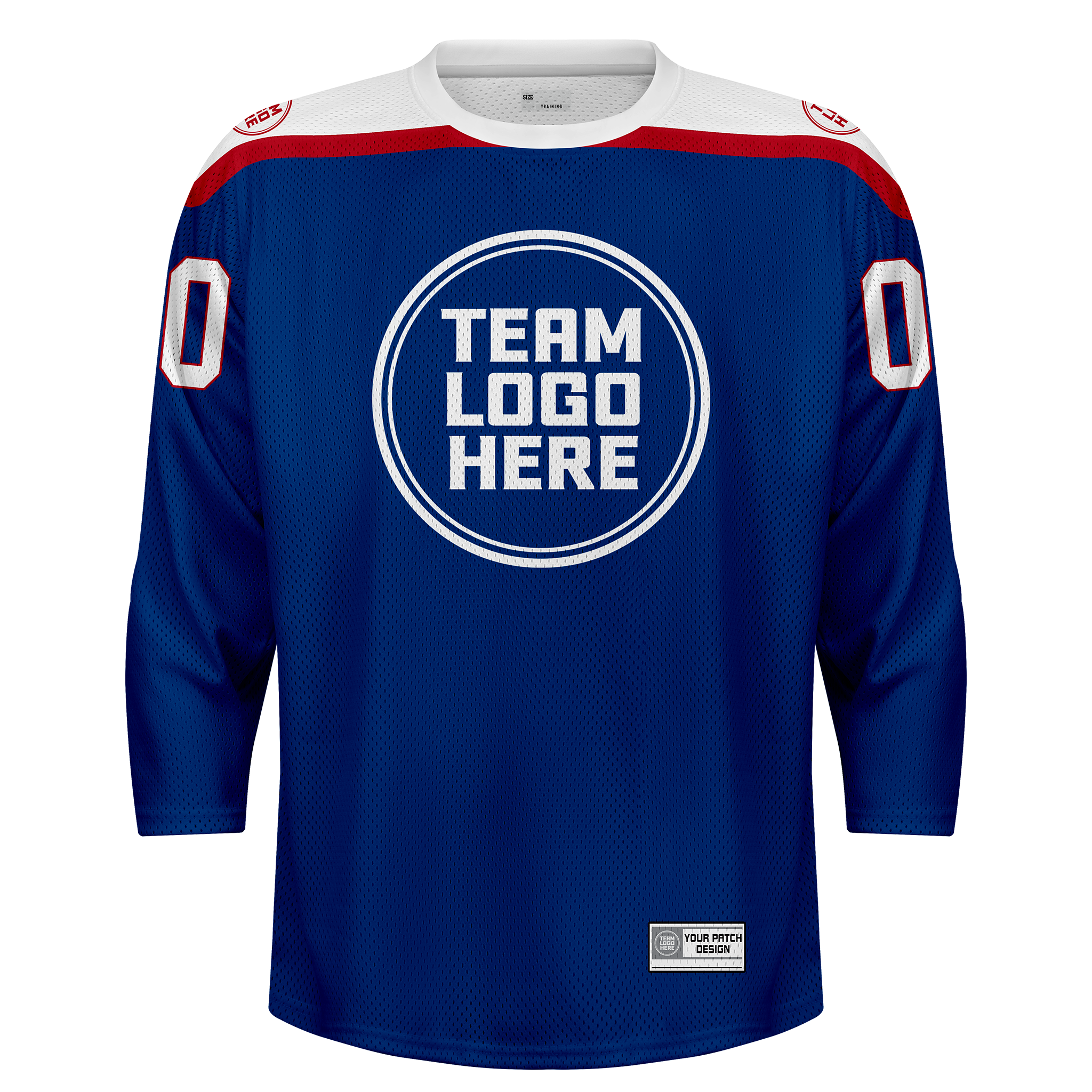 Custom Hockey Jersey Practice  PS-301 BlueWhiteRed
