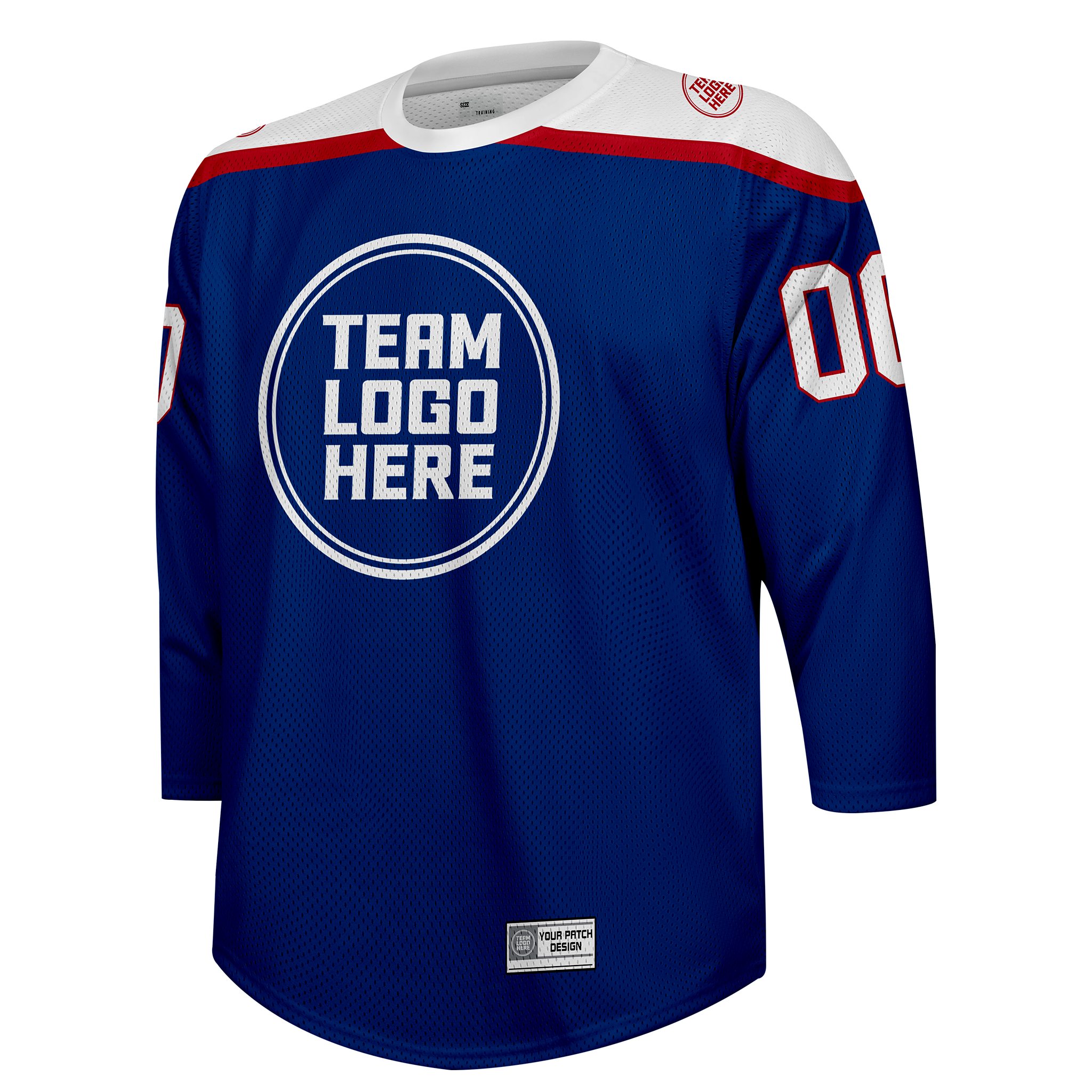 Custom Hockey Jersey Practice  PS-301 BlueWhiteRed