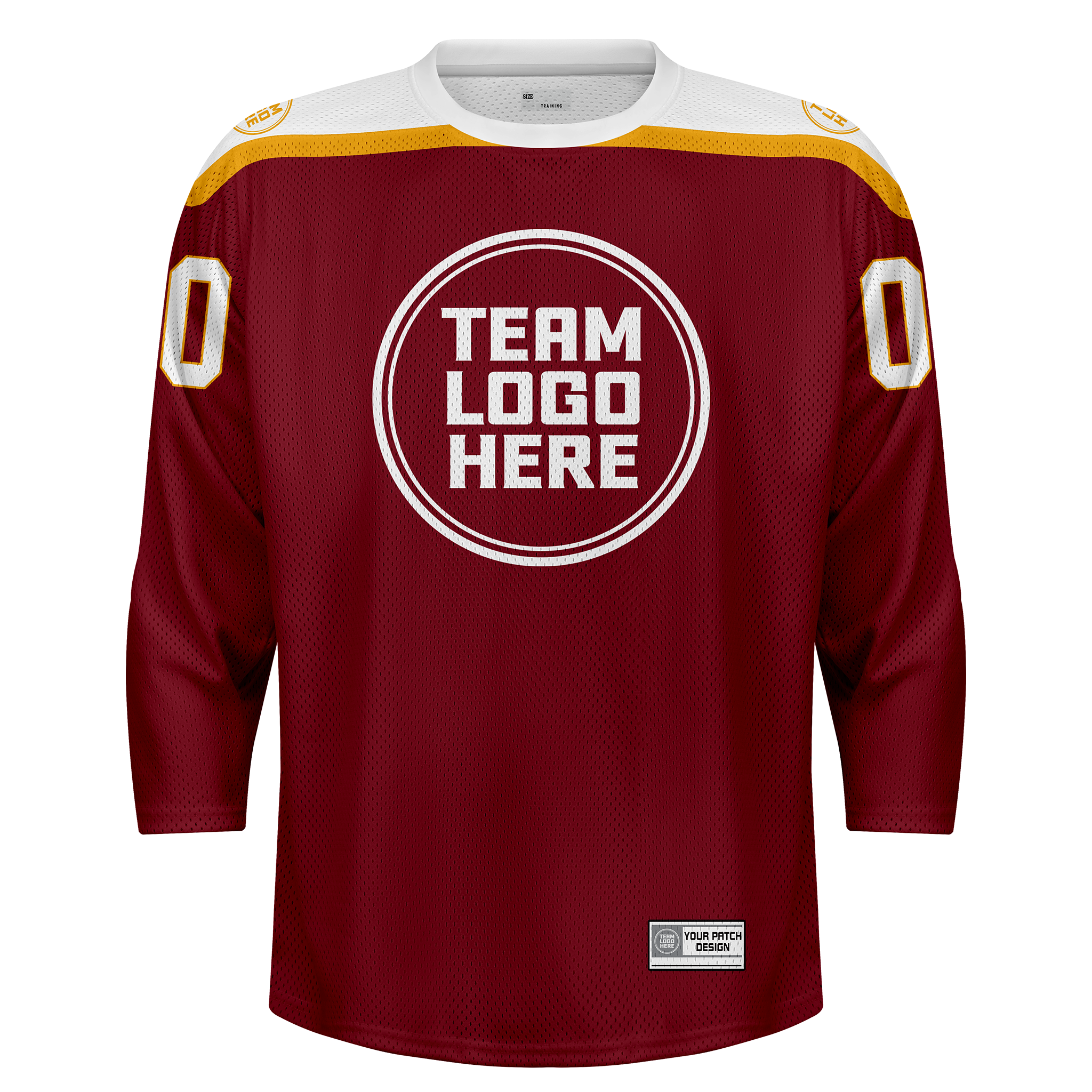 Custom Hockey Jersey Practice  PS-301 RedWhiteGold