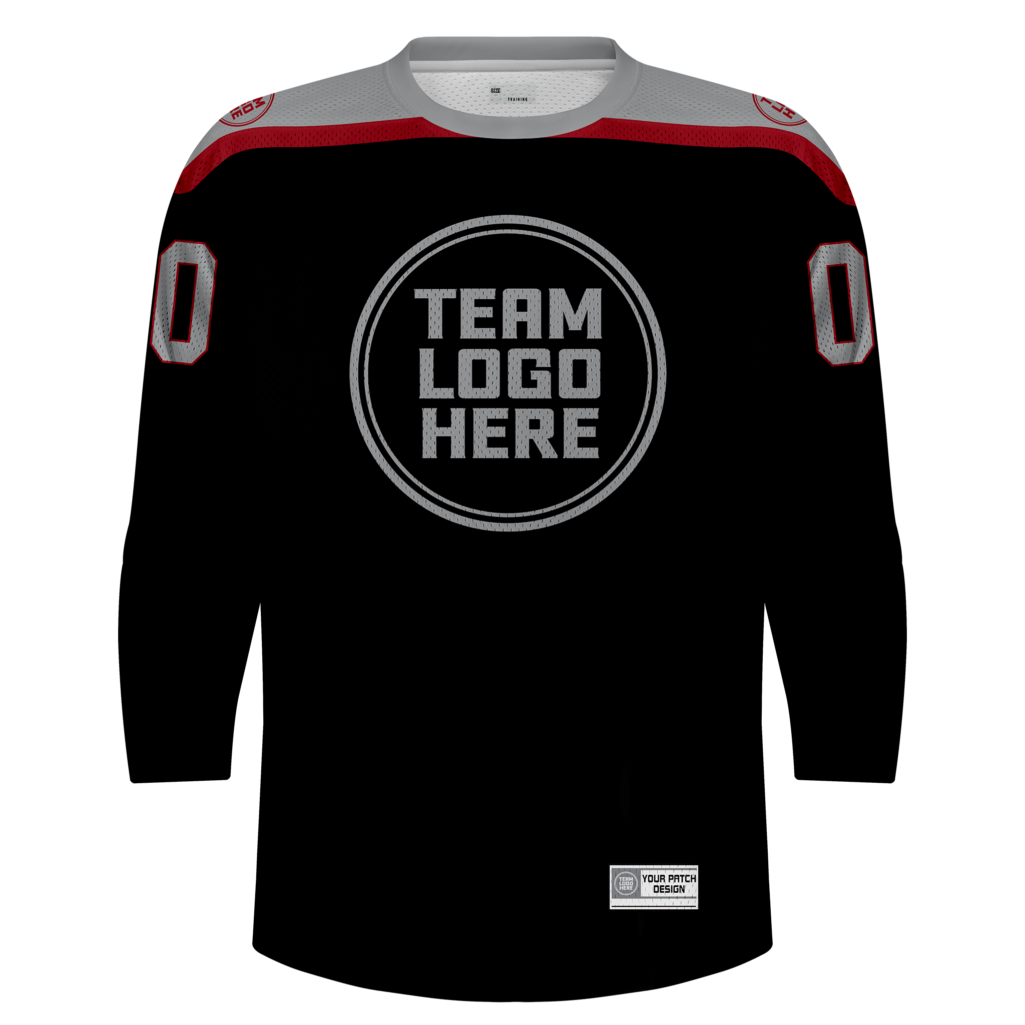 Custom Hockey Jersey Practice  PS-301 BlackGrayRed
