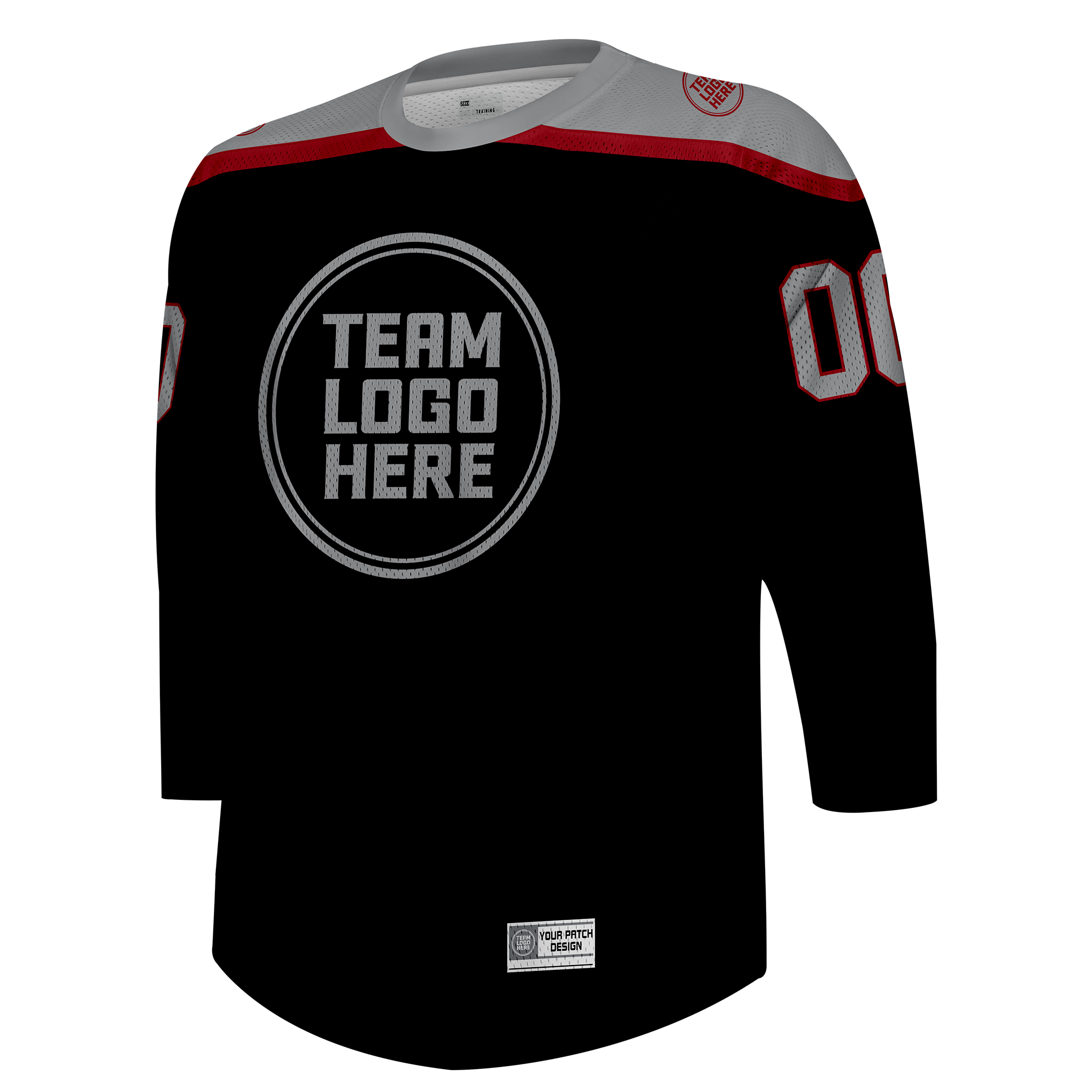 Custom Hockey Jersey Practice  PS-301 BlackGrayRed