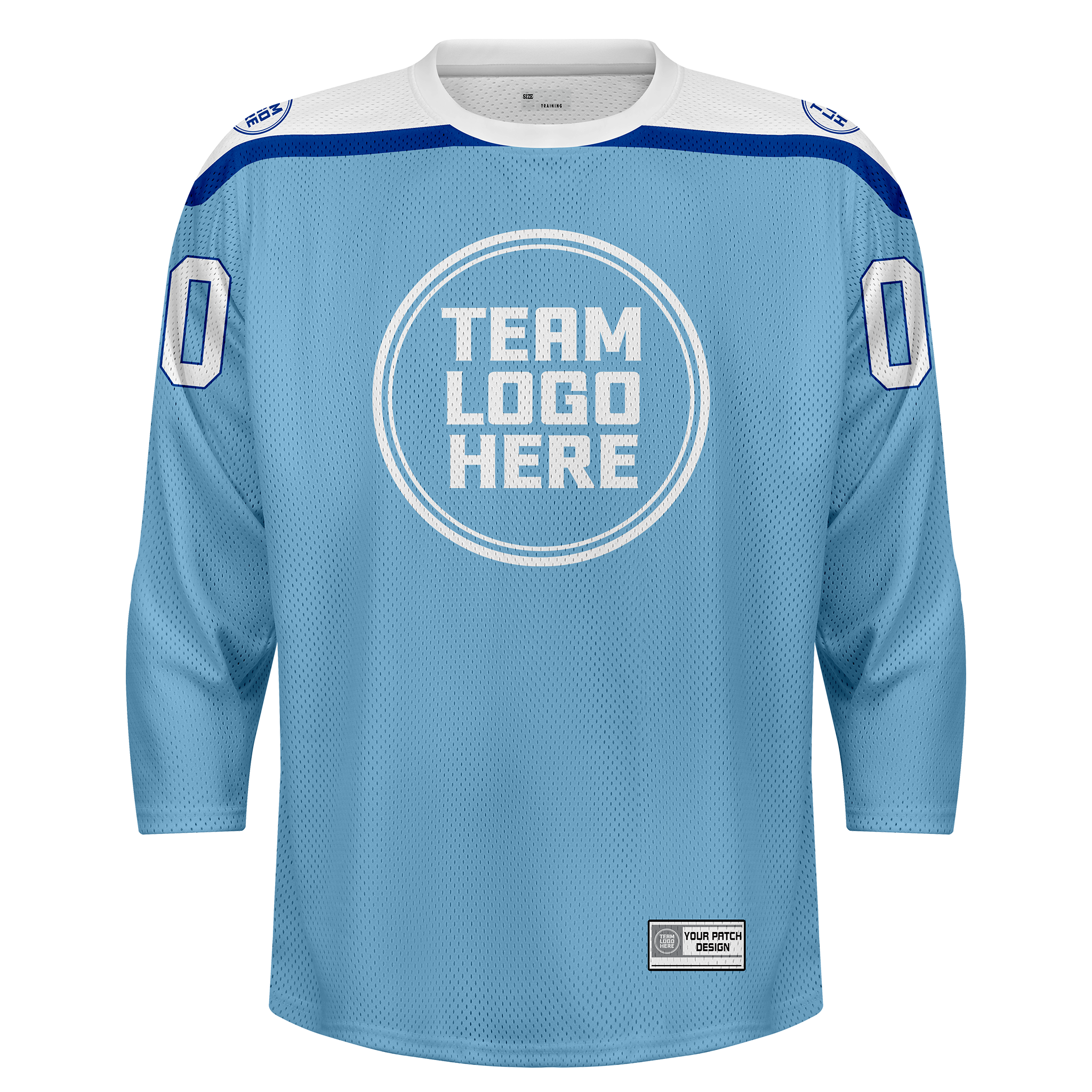 Custom Hockey Jersey Practice  PS-301 IceWhiteRoyal