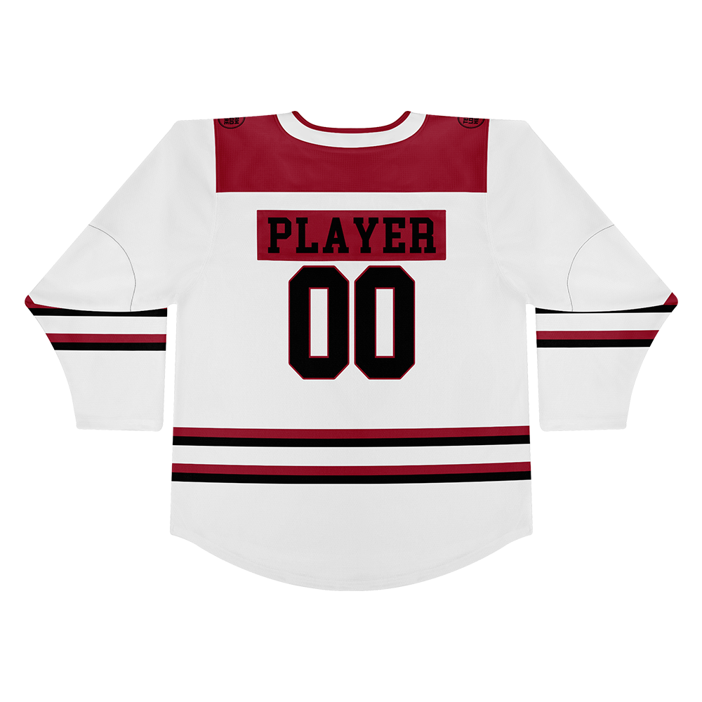 Custom Hockey Jersey Varsity Teamwear  VT-101 WhiteRedBlack