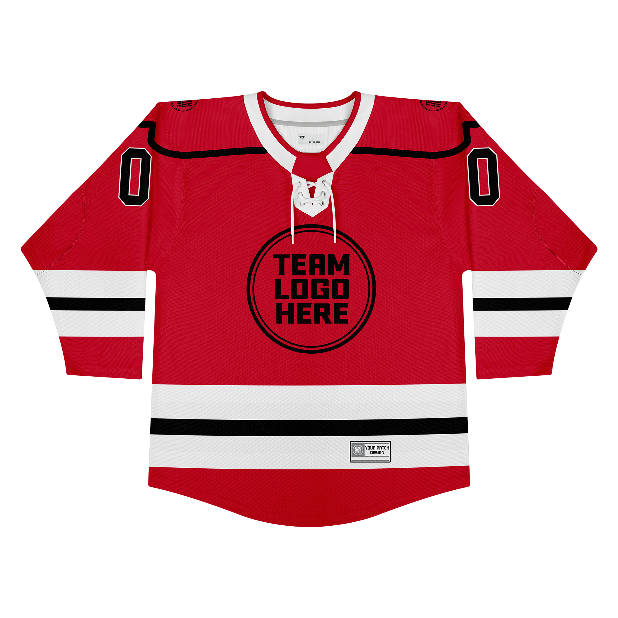 Custom Hockey Jersey Varsity Teamwear  VT-202 RedBlackWhite