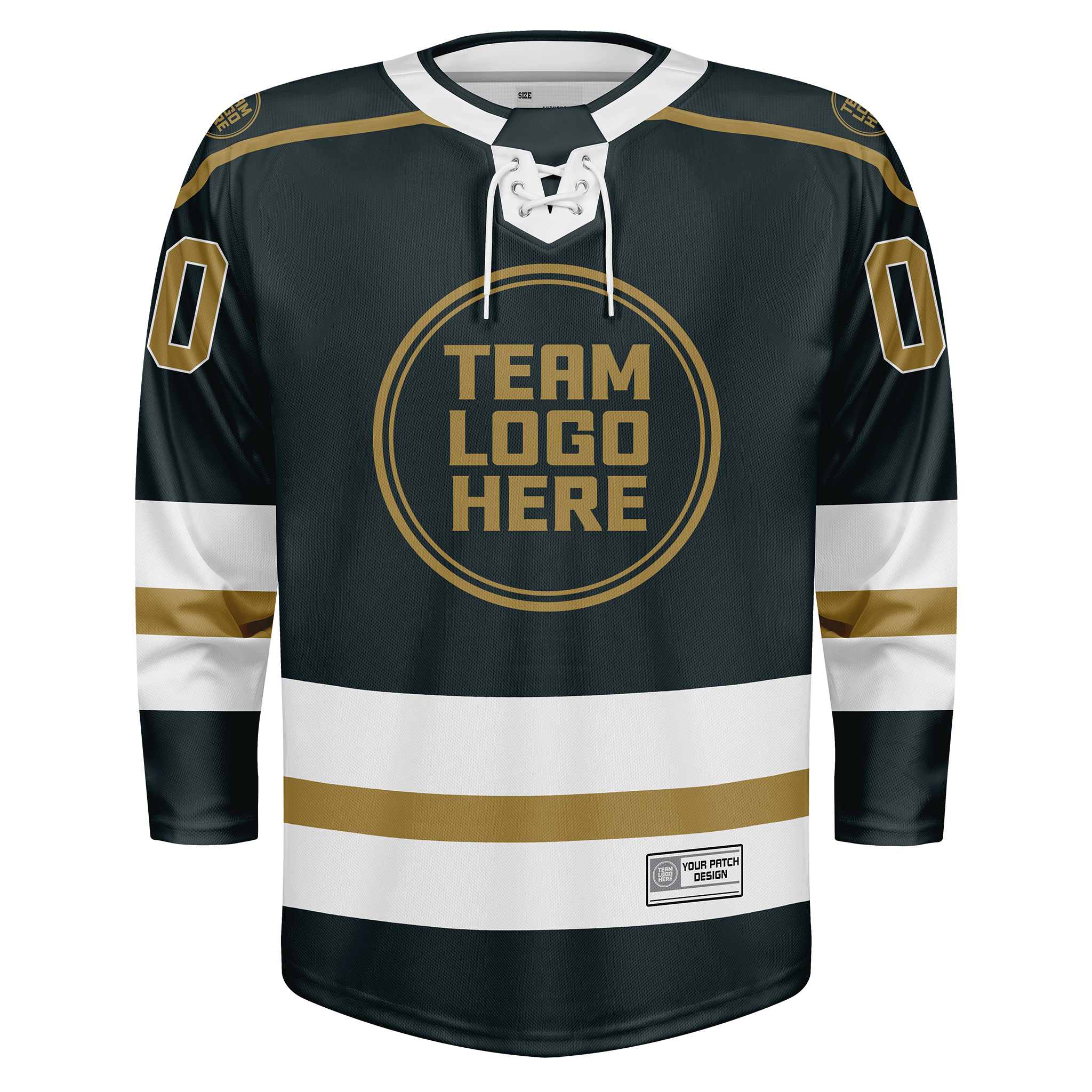 Custom Hockey Jersey Varsity Teamwear  VT-202 SteelGoldWhite