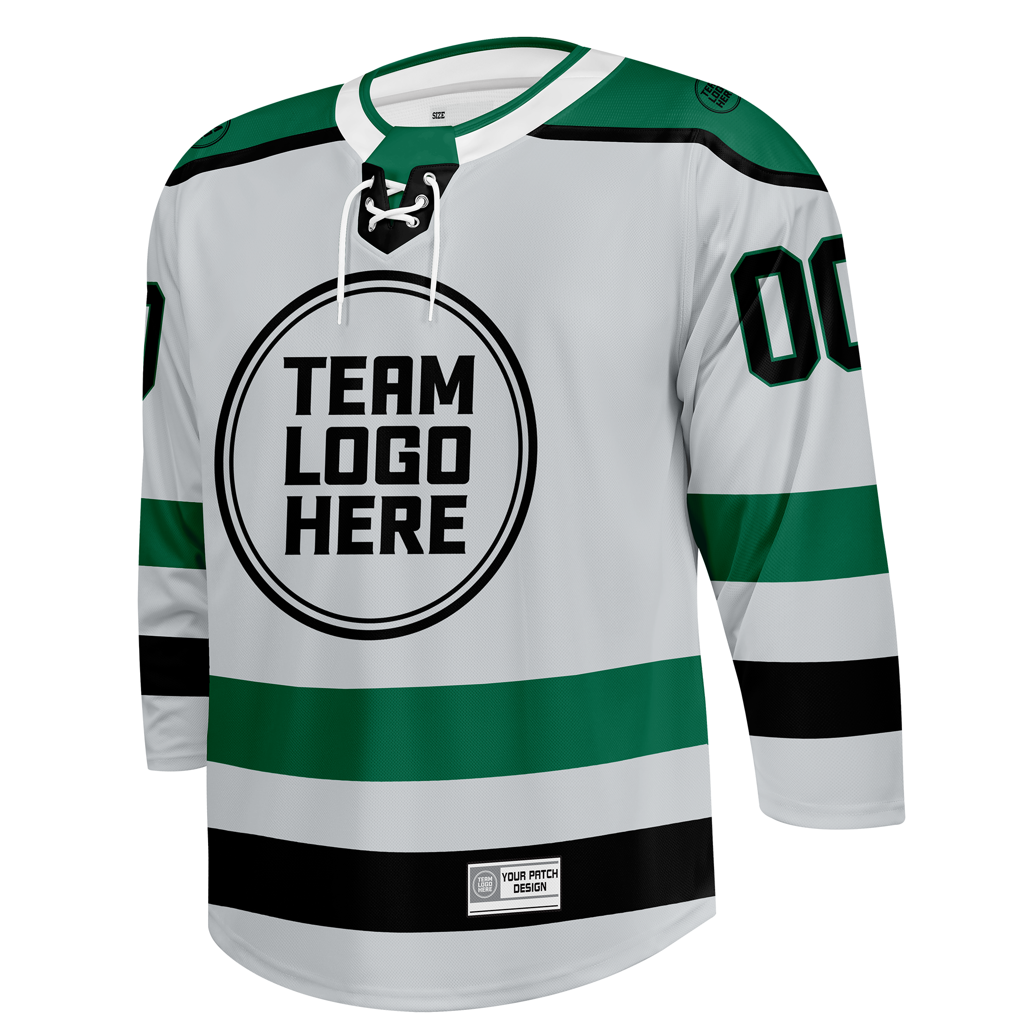 Custom Hockey Jersey Varsity Teamwear  VT-208 IcerGreenBlack