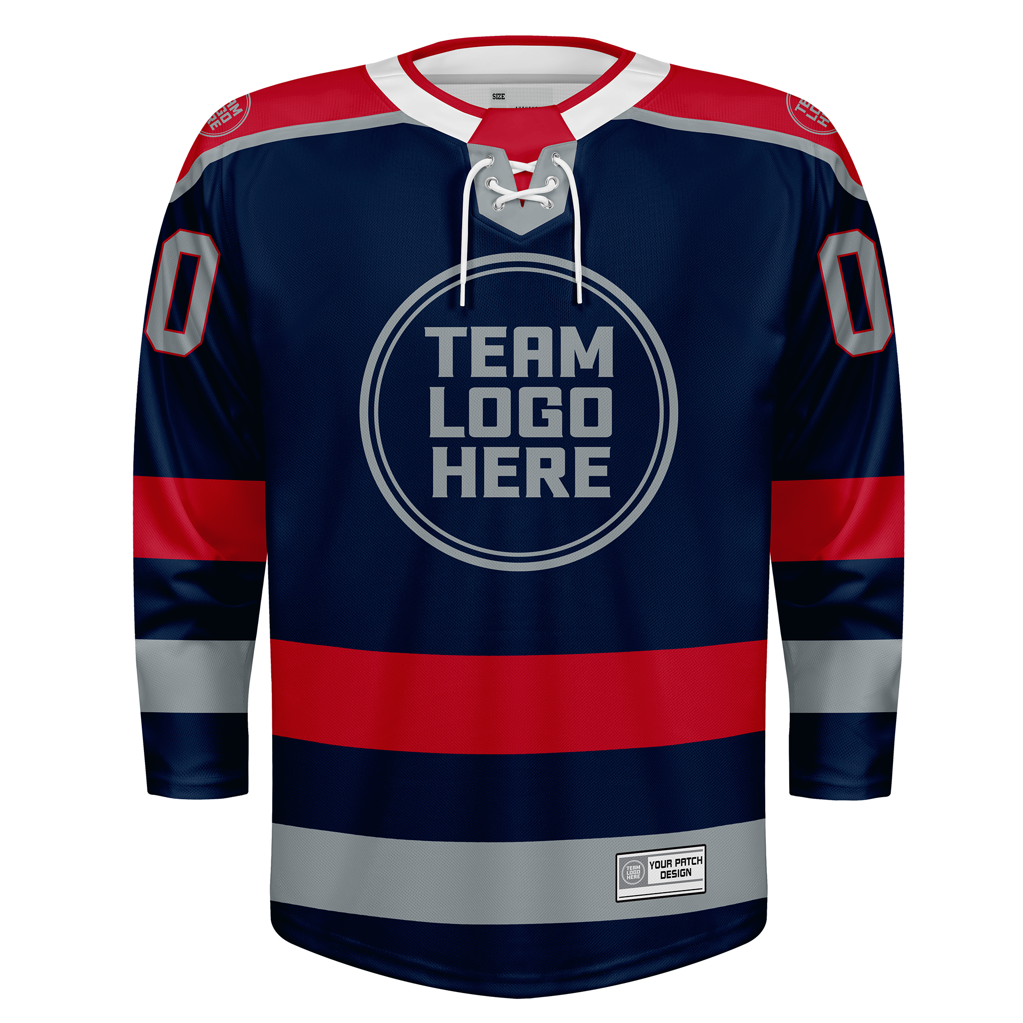 Custom Hockey Jersey Varsity Teamwear  VT-208 SteelRedSilver