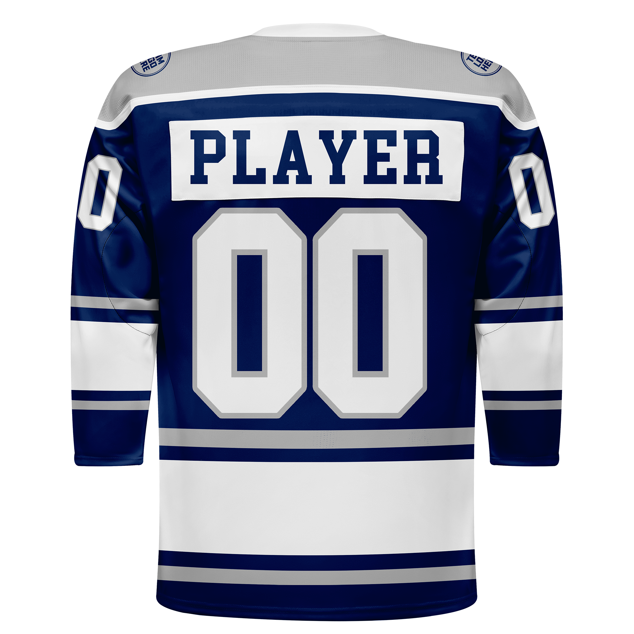 Custom Hockey Jersey Varsity Teamwear  VT-301 BlueWhiteGrey