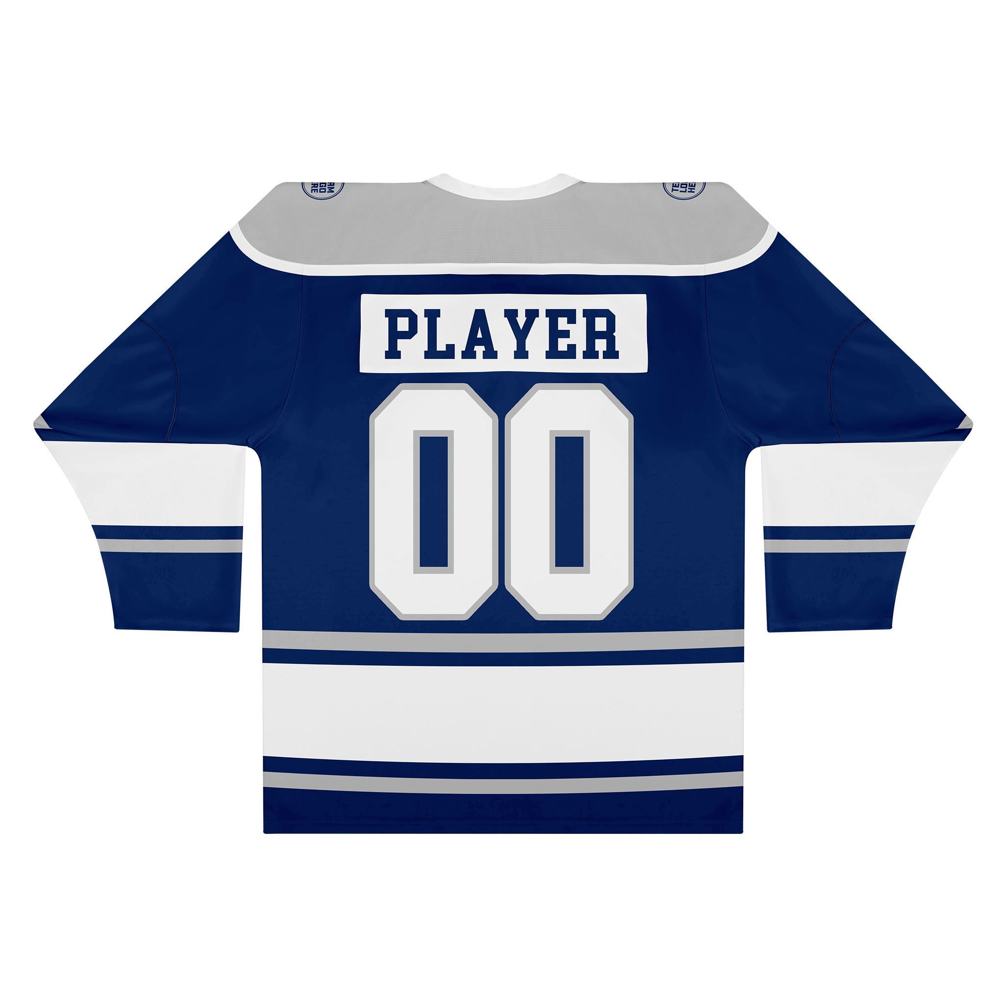Custom Hockey Jersey Varsity Teamwear  VT-301 BlueWhiteGrey