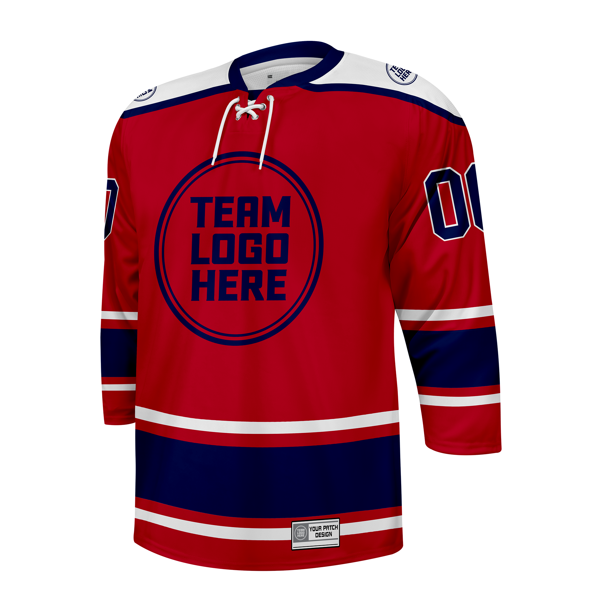 Custom Hockey Jersey Varsity Teamwear  VT-301 RedBlueWhite