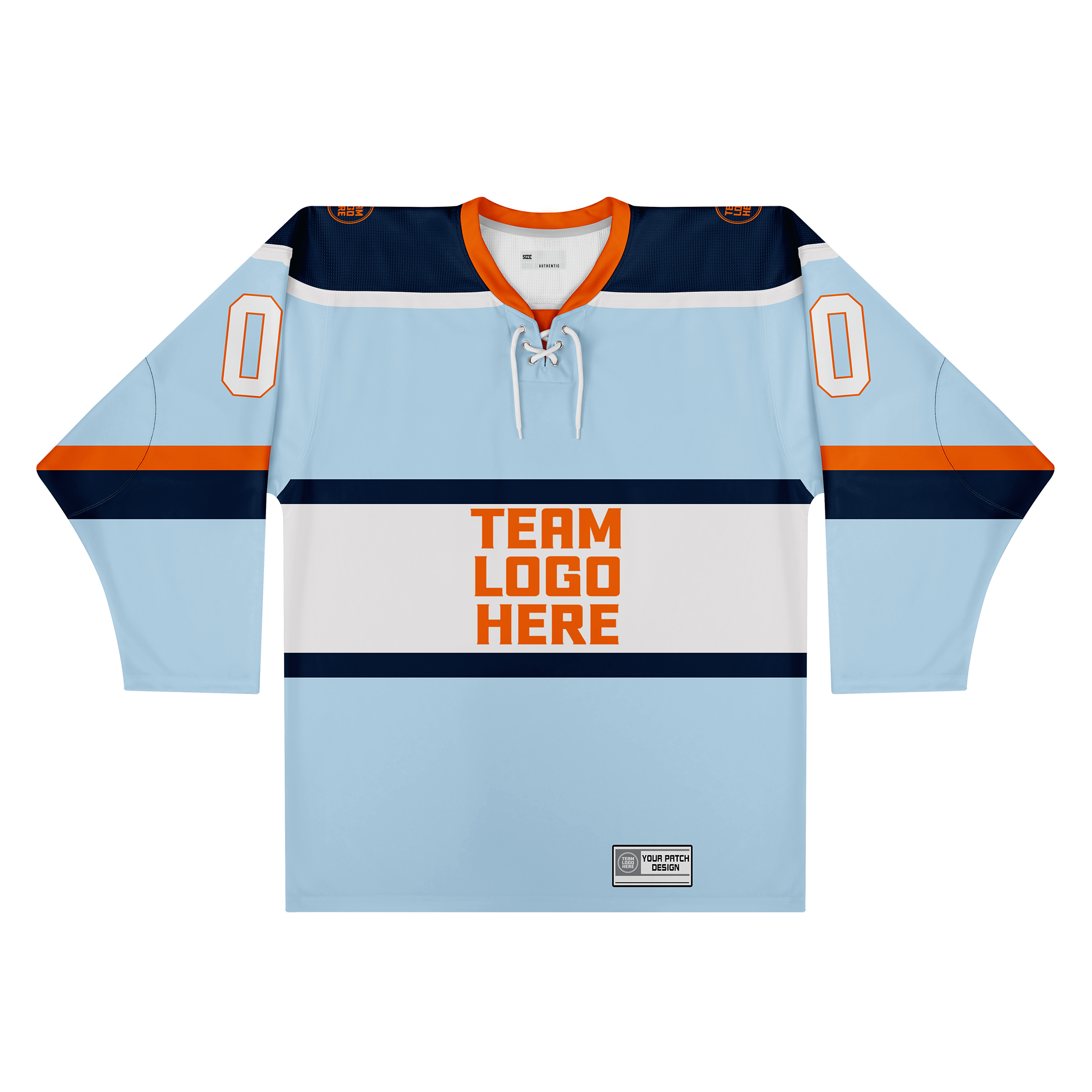 Custom Hockey Jersey Varsity Teamwear  VT-302 IceNavyWhiteOrange