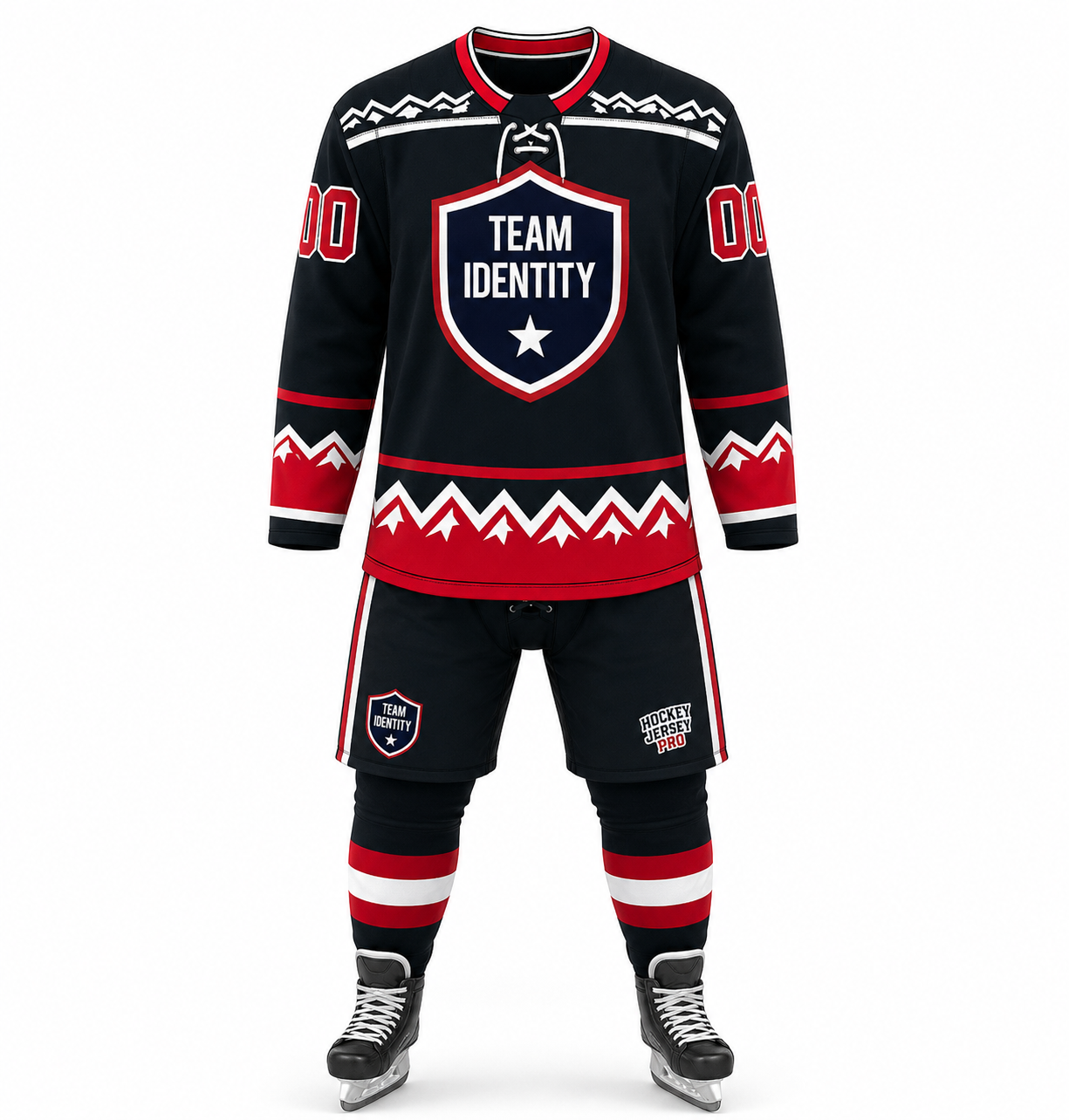 Midnight Ridge Custom Hockey Uniform Set