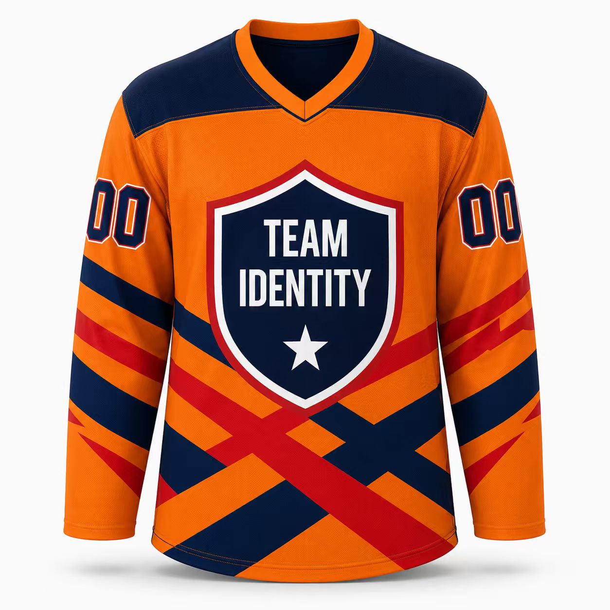 Ember Crossfire Shield Custom Hockey Jersey
